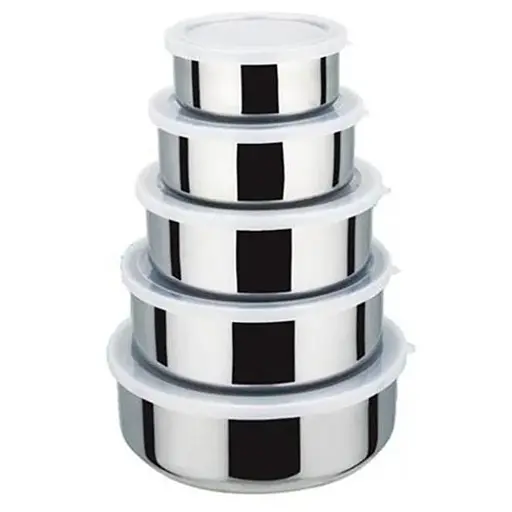 Набор судочков из нержавеющей стали Frico Fru-438 10/12/14/16/18 см 5 шт.