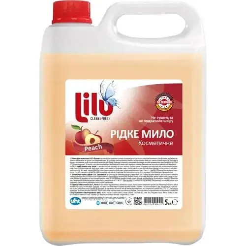 Мило рідке косметичне Lilu Персик 5 л