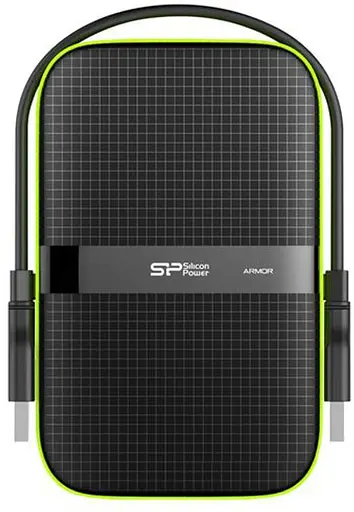 Внешний жесткий диск Silicon Power Armor A60 1 TB (SP010TBPHDA60S3K) черно-зеленый - фото 7