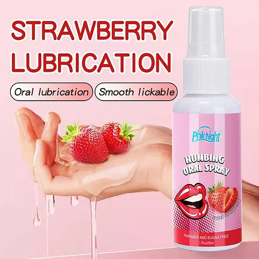 Спрей для глибокого мінету PinkNight 50 мл - Полуниця (реально працює) - фото 5