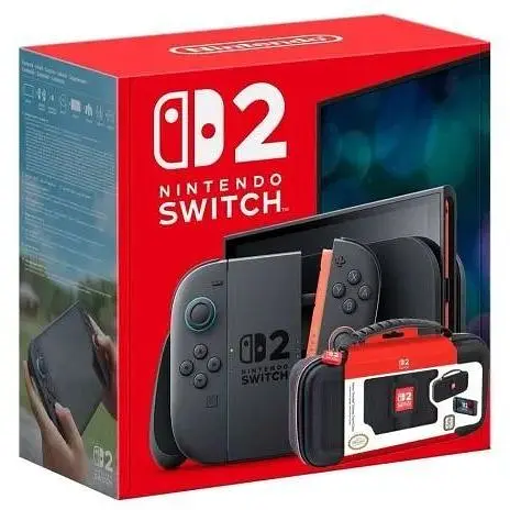 Ігрова консоль Nintendo Switch 2 Black + Чохол Deluxe Travel Case (Black)