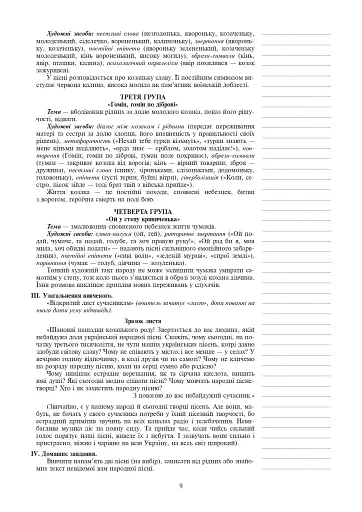 Українська література. Конспекти уроків. 7 клас. Посібник для вчителя - фото 8