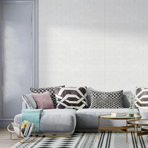 R001-2-20 Панель стеновая в рулоне 3D 700х19600х2мм Белый Кирпич SW-00002277 - фото 6