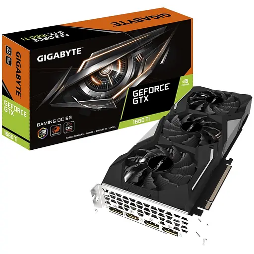 Видеокарта GeForce GTX 1660 Ti 6GB Gigabyte Gaming OC (GV-N166TGAMING OC-6GD) Б/У - фото 3