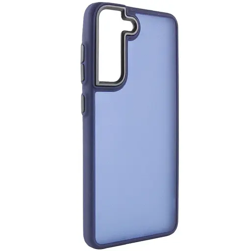 Чохол Epik TPU+PC Lyon Frosted для Samsung Galaxy S22 Navy Blue - фото 2