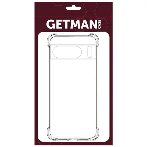 TPU чохол Getman Ease logo посилені кути Full Camera для Google Pixel 8 Pro Безбарвний (прозорий) - фото 3