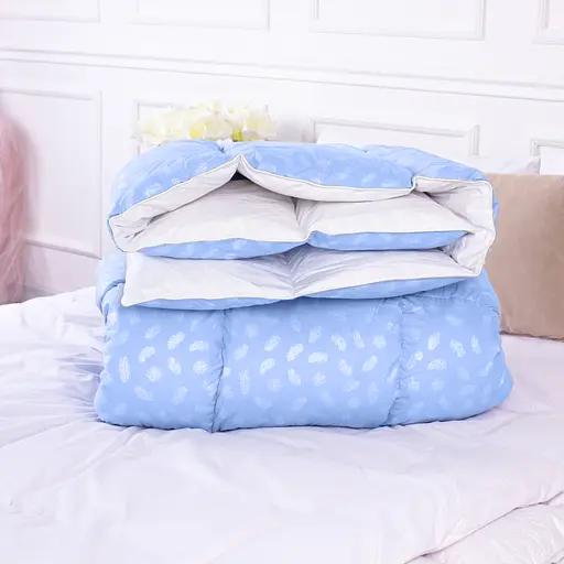 Ковдра пухова MirSon Karmen №1837 Bio-Blue, 90% пух, полуторна, 215x155, блакитна (2200003013443) - фото 11
