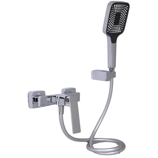 Смеситель для душа Qtap Capricorn, Chrome (k35) с душевым гарнитуром QTCAP4060102C48221 - фото 1