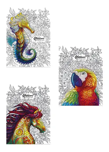 Комплект 3 шт загальних зошитів. Зошит Школярик А4 40 арк. у лінію 540 4823088210552 - фото 1