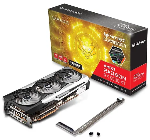Видеокарта Sapphire AMD Radeon RX 6900 XT 16GB Special Edition NITRO+ (11308-07-20G) (11308-99-90G) (GDDR6, 256 bit, PCI-E v4.0 x16) FR - фото 6