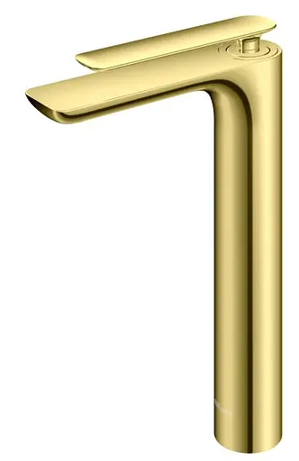 Смеситель для умывальника Kohlman Experience gold высокий QB170EGD Золотой - фото 1