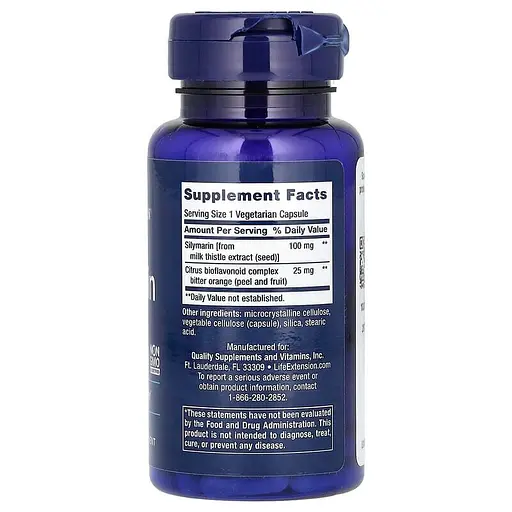Натуральная добавка Life Extension Silymarin 100 mg, 90 вегакапсул - фото 2