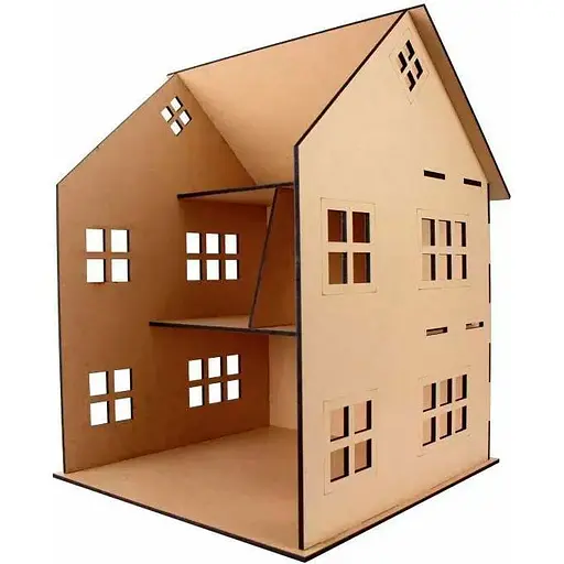 Кукольный домик Rosa Talent двухэтажный 2 МДФ 56х42х42 см