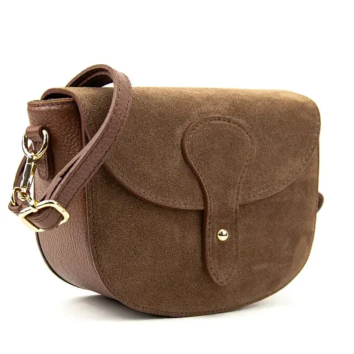 Маленькое кроссбоди с круглым клапаном на застежке Firenze Italy F-IT-9876C