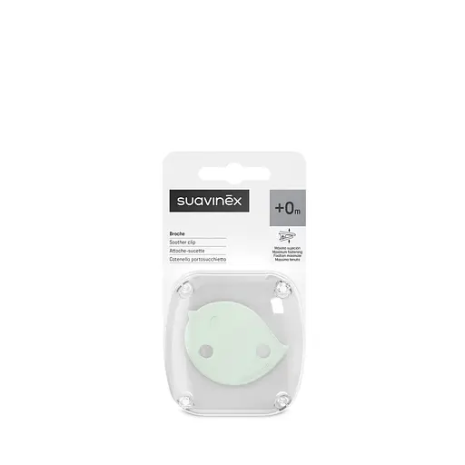 Кліпса для пустушки Suavinex Birdies світло-м'ятна (309129) - фото 2
