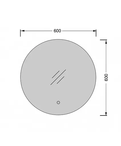 Дзеркало Мойдодир Eclipse 60x60 S з LED підсвіткою та сенсором - фото 6