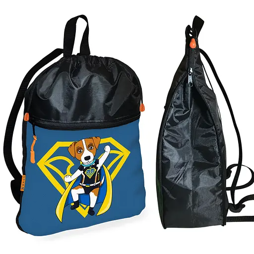 Рюкзак-мішок для взуття, спортивної форми Пес Патрон дитяча сумка для змінки з розширювачем (01359)