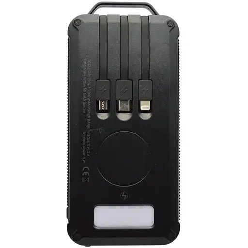 Зовнішній акумулятор Veron SP3010 Solar Black - фото 2