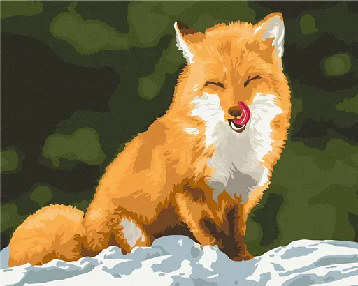 Картина по номерам на подрамнике Brushme Лисичка-сестричка