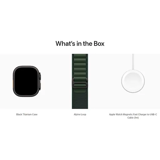 Смарт-часы Apple Watch Ultra 2 49mm Black Titanium Case with Dark Green Alpine Loop Medium (MX4R3) Б/У [158920] - фото 4