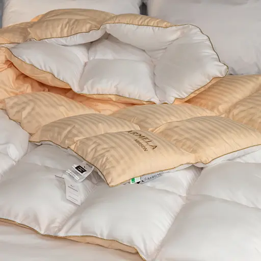 Ковдра пухова MirSon Carmela 032, king size, 240x220, бежева (2200000018472) - фото 10