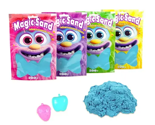 Кінетичний пісок Magic Sand, 39401-3, блакитний, 0.2 кг - фото 2