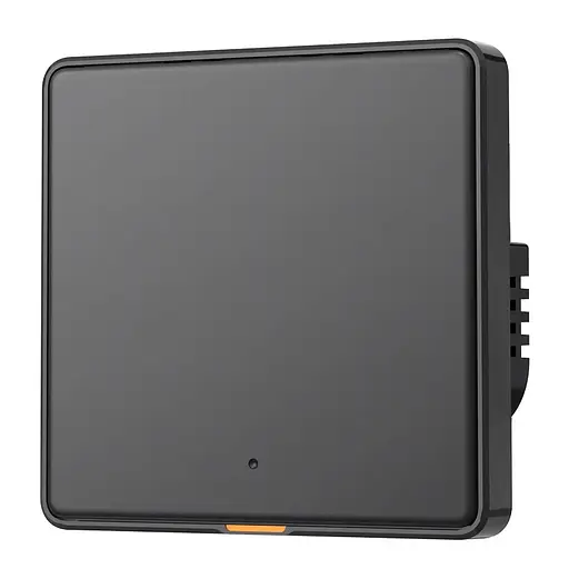 Вимикач механічний Tuya RF433 EU Wi-Fi на одну лінію Чорний
