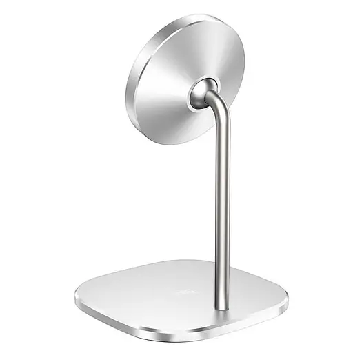 Заряджання бездротове металеве HOCO CW32 Happiness magnetic desktop wireless charger 15W біле - фото 3