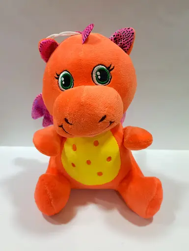 Мягкая игрушка Дракоша М 16301 , размер 16х23 см (6900077163018) Оранжевый - фото 1