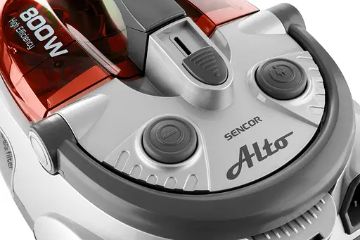 Пылесос контейнерный Sencor Alto 800 Вт НЕРА красно-серый - фото 8