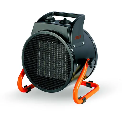 Теплова гармата 2E електрична 3,0 кВт, площа обігріву 30 кв.м., чорний (2E-AHC3000) - фото 1