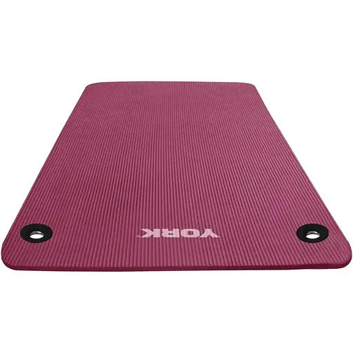Мат для фитнеса с отверстиями York Fitness NBR 1см розовый - фото 3