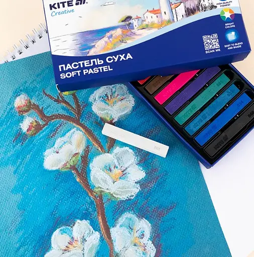 Пастель суха Kite Creative 12 кольорів (K-201-12) - фото 4
