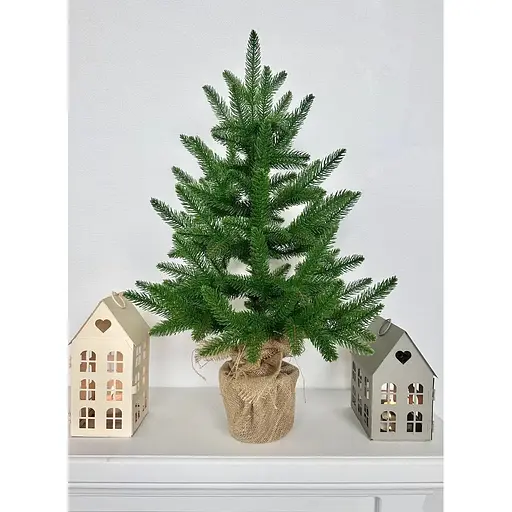 Ялинка Hvoya Classic лита пишна в мішковині 70 см зелена - фото 2