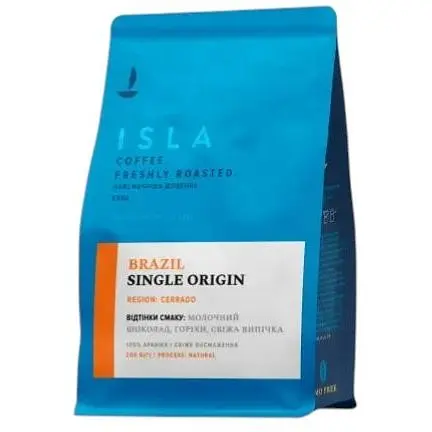 Кава в зернах Isla моноарабіка Бразилія 200 г - фото 1