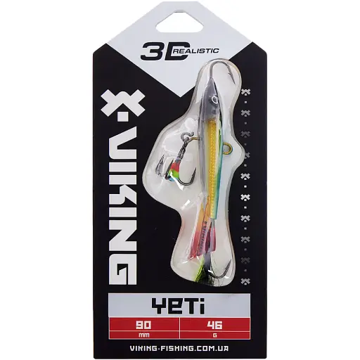 Балансир Viking Fishing Yeti Ice Jig 90mm 46.0g #2 Green Glam - фото 2