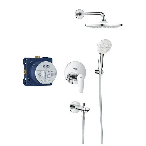 Душова система прихованого монтажу Grohe BauEdge з Tempesta 250 25291000, Хром - фото 2