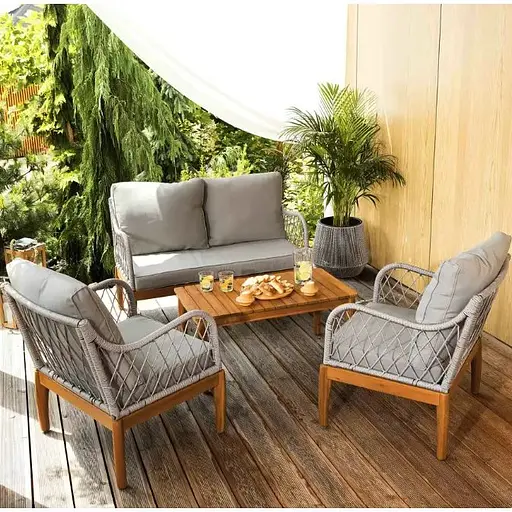 Комплект садових меблів Di Volio Ragio сірий - фото 2