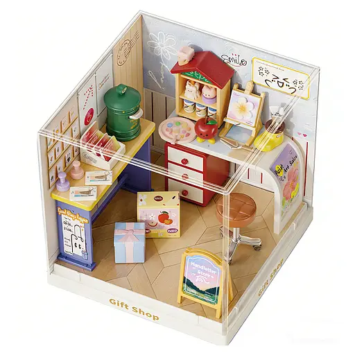 Конструктор-румбокс Mini House серії Інтер'єр Міні - Крамниця подарунків (8037) - фото 3