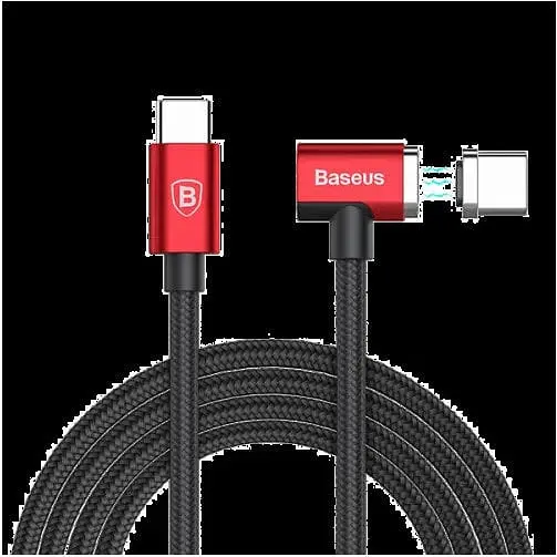 Кабель Baseus Magnet Type-C Cable For Type-C 1.5 м червоно-чорний (CATBL-91) - фото 1
