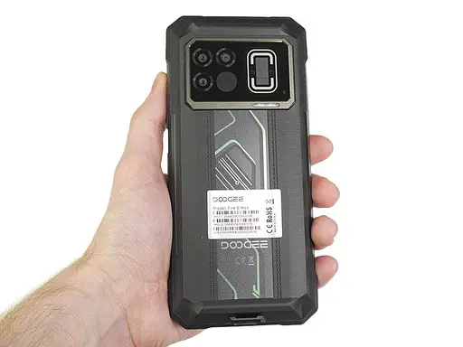 Смартфон Doogee Fire 6 Max 8/256 Gb с аккумулятором 20800 мАч зеленый - фото 3