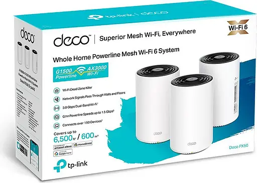 Wi-Fi Mesh система TP-Link Deco PX50 3-pack (91143) - фото 8