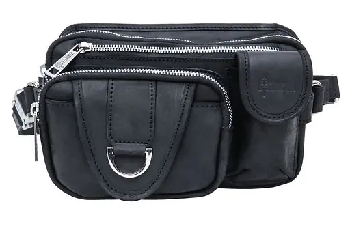 Кожаная мужская сумка на пояс TARWA 25х14х10 см sum0026009 - фото 10