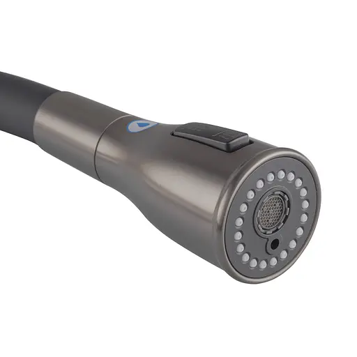 Змішувач для кухні на дві води Koer KI-72024-07 KR5013 Графіт - фото 3