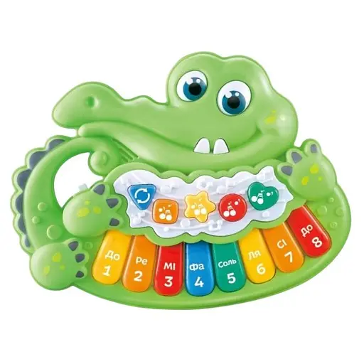Пианино музыкальное WToys Крокодильчик (укр.)