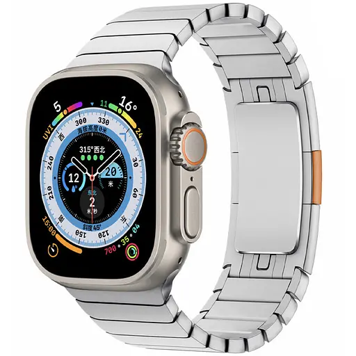 Ремешок Steel для Apple Watch 42(ser.1-3)/44/45/46/49mm (140-190mm) Silver