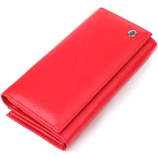 Жіночий гаманець на магнітах із натуральної шкіри ST Leather 19х9.5х3 см acs0029667 - фото 1