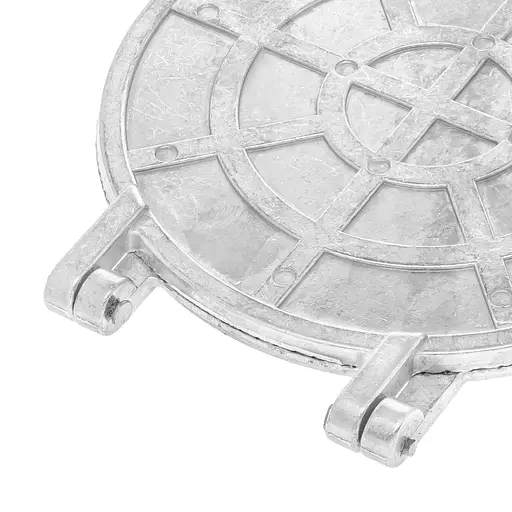 Вафельниця форма для випічки вафельних коржів кругла 220 мм (велика, дерев'яні ручки, квадрати), ХЕАЗ 81850 - фото 4