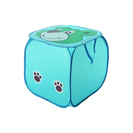 Корзина для игрушек, животные, крышка-липучка, ручки (в ассортименте)