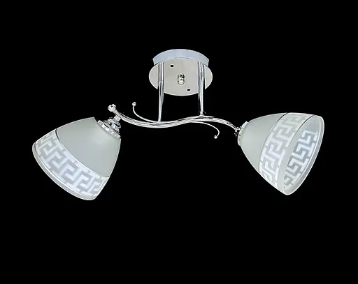 Люстра стельова на 2 плафони 9506E/2 Хром